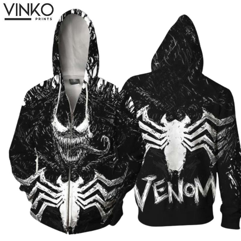 Horror Venom Spider Halloween Hoodie