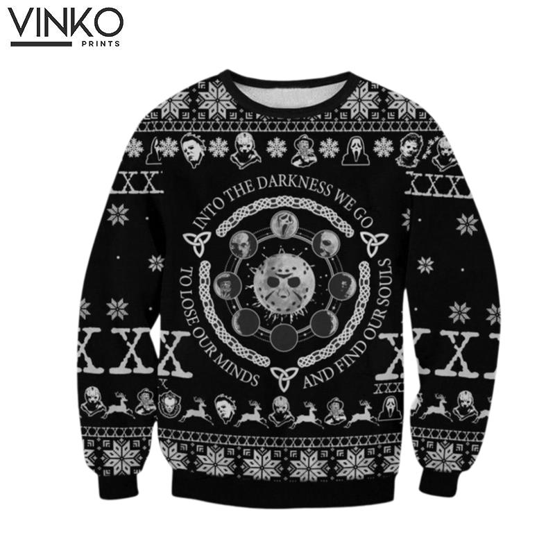 Horrror Darkness Ugly Christmas Sweater