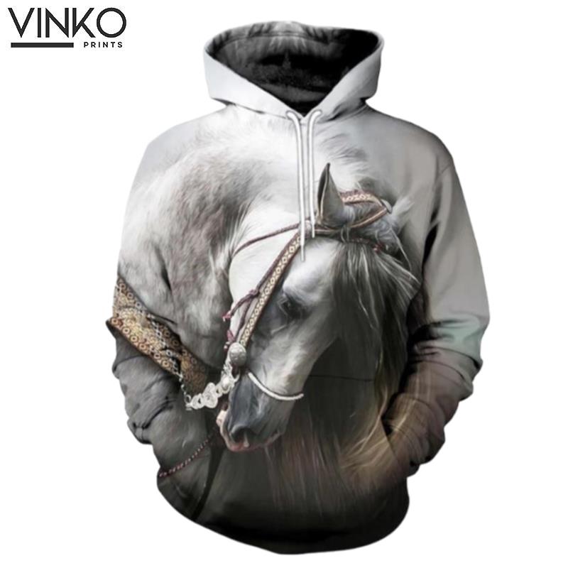 Horse And Pered Custom Horse Graphic Hoodie