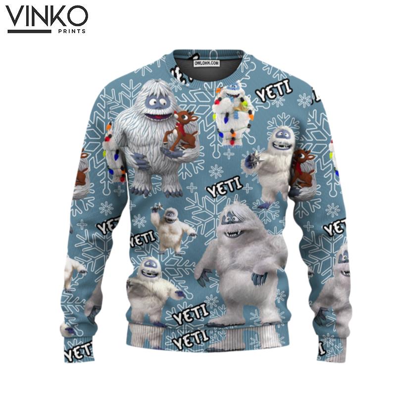 Hot Bumble The Abominable Snowman Bl Ugly Christmas Sweater