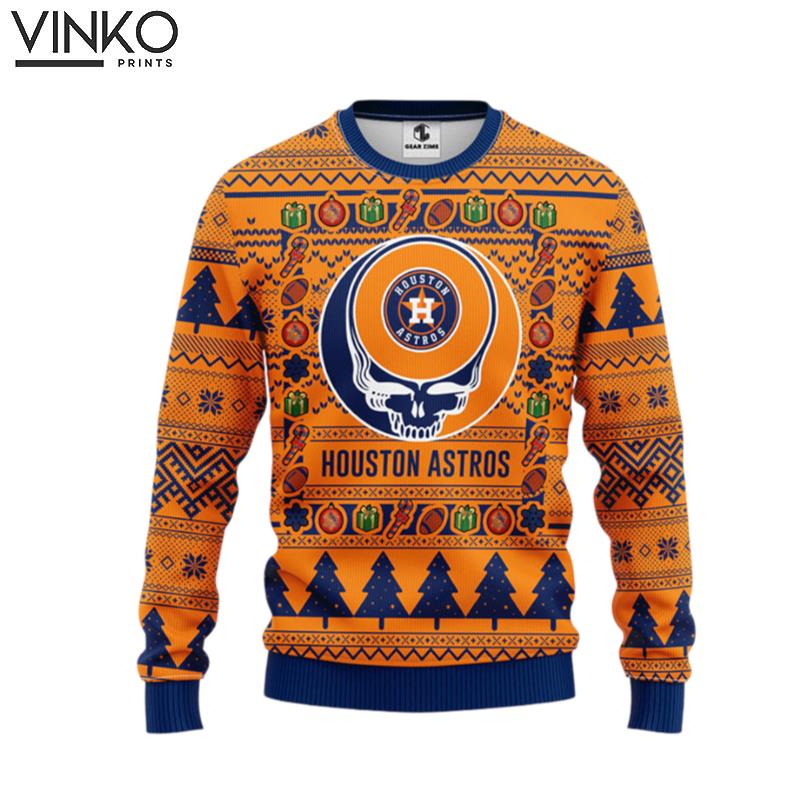 Houston Astros Grateful Dead Ugly Ugly Christmas Sweater