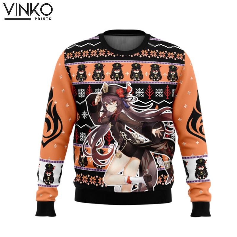 Hu Tao Genshin Impact Ugly Christmas Sweater