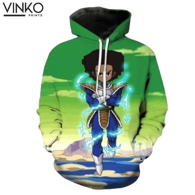 Huey Freeman Prince Saiyan The Boondocks Dragon Ball Z Hoodie