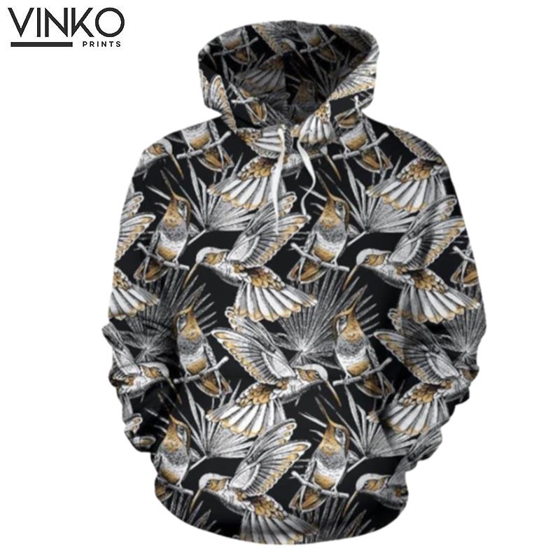 Hummingbird Gold Themed Hoodie