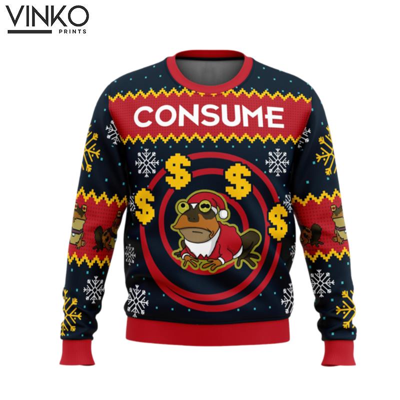 Hypnotoad Consume Futurama Ugly Christmas Sweater