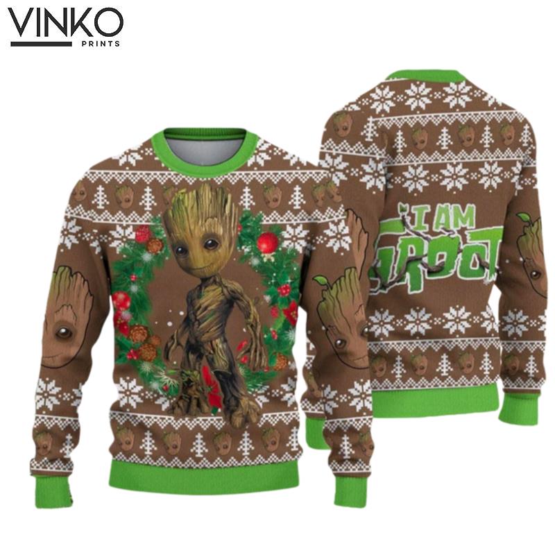 I Am Groot Christmas Disney Ugly Christmas Sweater