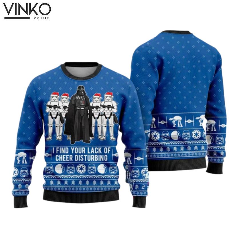 I Find Your Lack of Cheer Disturbing Star Movie Ugly Christmas Sweater