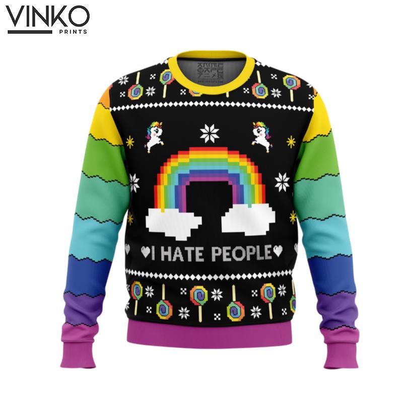 I Hate People Ugly Christmas Sweater