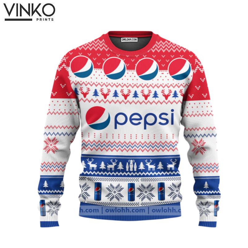 I Love Pepsi 3d Christmas Ugly Wool Christmas Funny Ugly Christmas Sweater