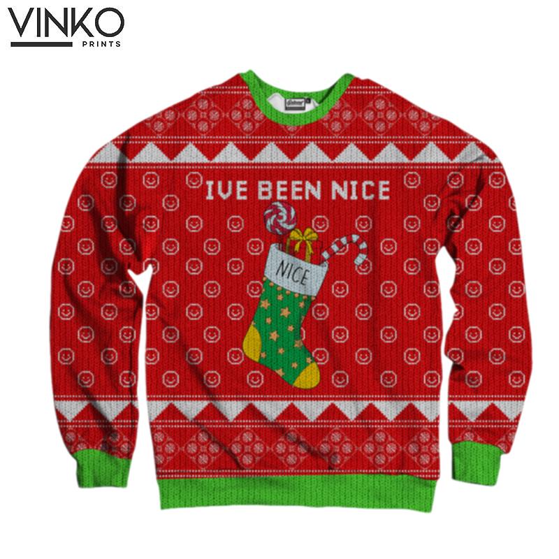 I'Ve Been Nice For Men And Women Ugly Christmas Sweater