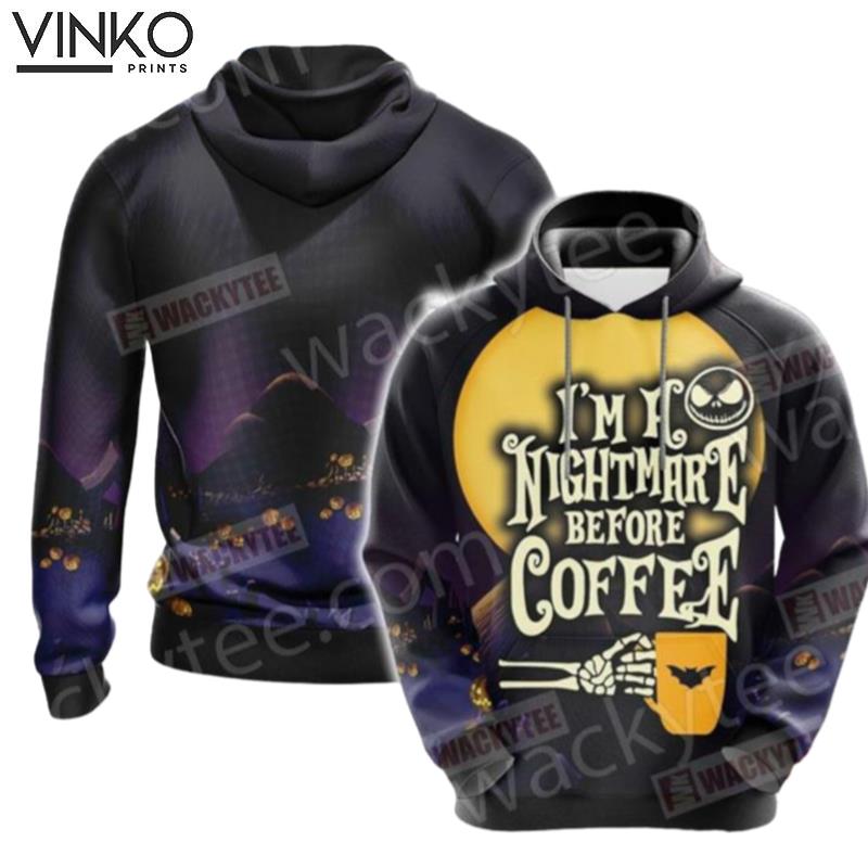 I_ A Nightmare Before Coffee 3024 Hoodie