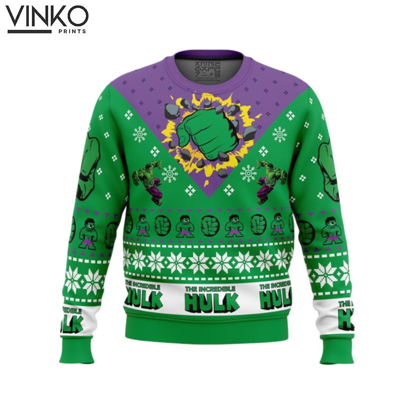 I'm Always Angry The Incredible Hulk Marvel Ugly Christmas Sweater