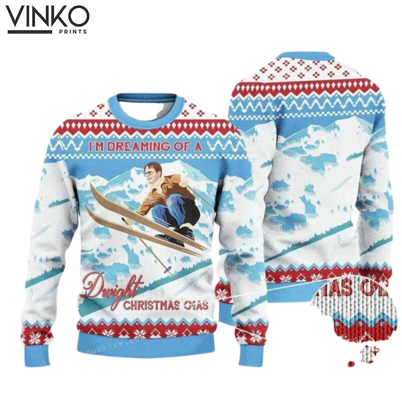 Im Dreaming Of A Dwight Christmas Xmas Ugly Christmas Sweater