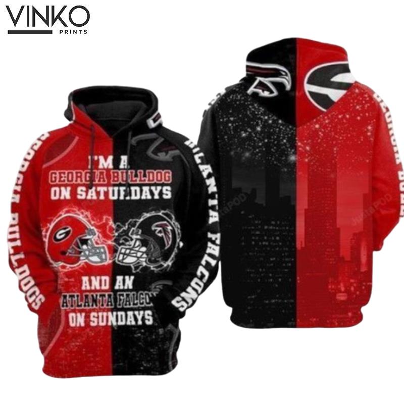 Im Georgia Bulldog On Saturdays And Atlanta Falcon On Sundays Hoodie