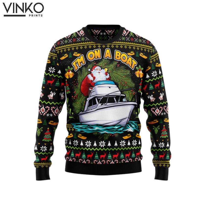 I'm On A Boat HT091206 Ugly Christmas Sweater