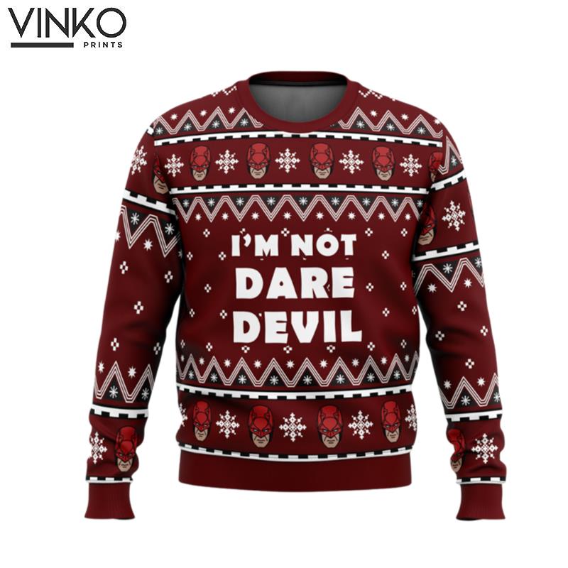 I'm not Daredevil Marvel Ugly Christmas Sweater