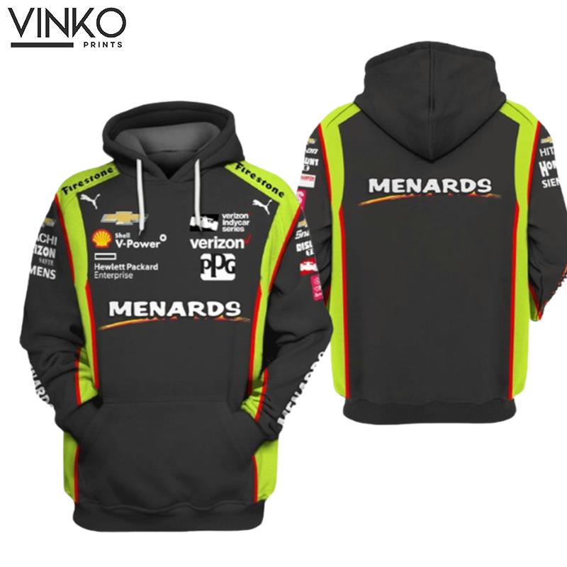 Indycar Rallying Menards Verizon Logo Hoodie