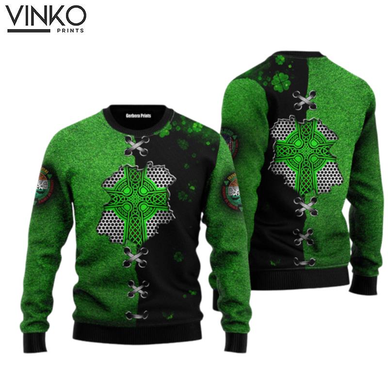 Irish St Patrick Celtic Knot Ugly Christmas Sweater