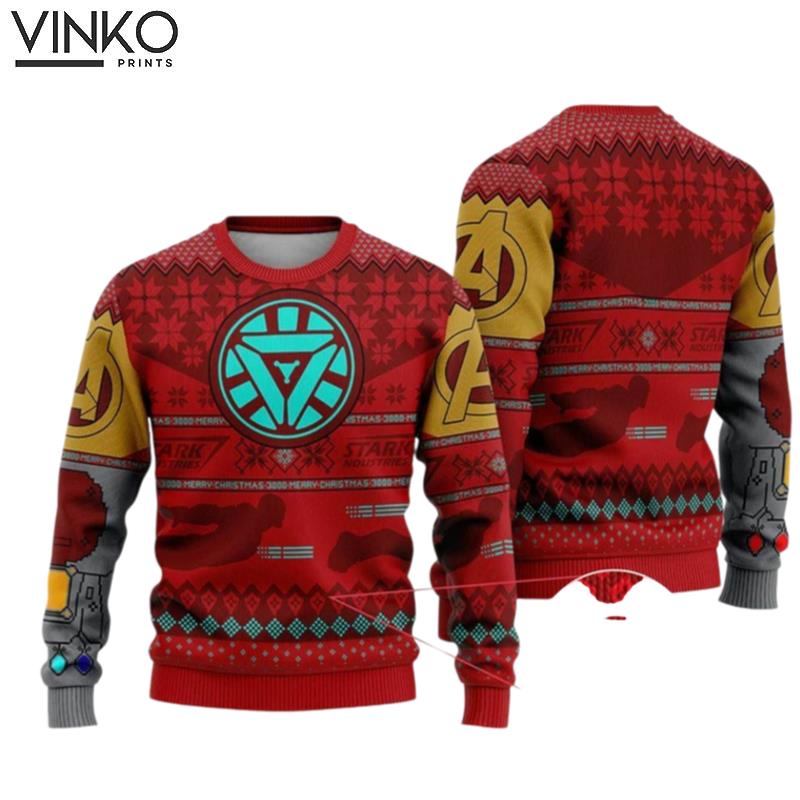 Iron Man Avengers Ugly Christmas Sweater