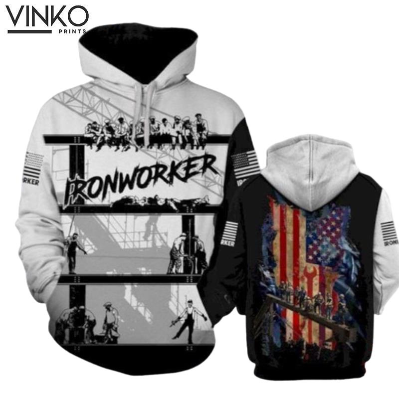 Ironworker Flag Hoodie