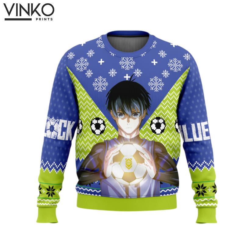 Isagi Yochi Blue Lock Ugly Christmas Sweater