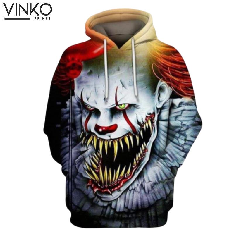 It Pennywise Open Mouth Horror Hoodie