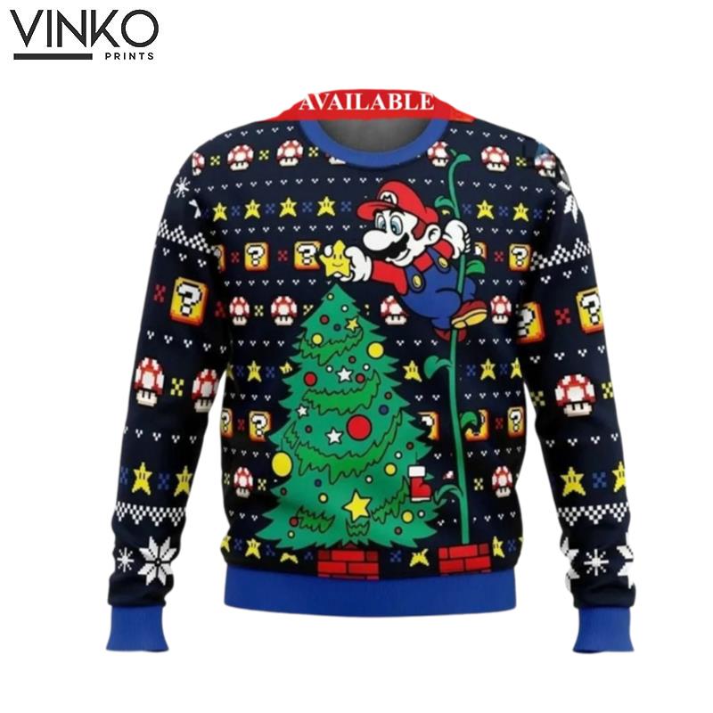 Its a Tree Super Mario Bros Xmas Ugly Christmas Sweater