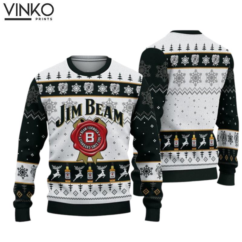 J I M B E A M Christmas Unisex Woolen Ugly Christmas Sweater