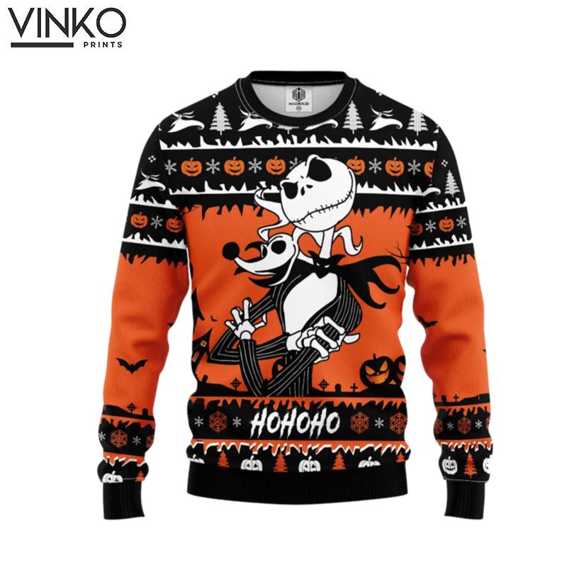 Jack And Zero Nightmare Before Christmas 255 Ugly Christmas Sweater