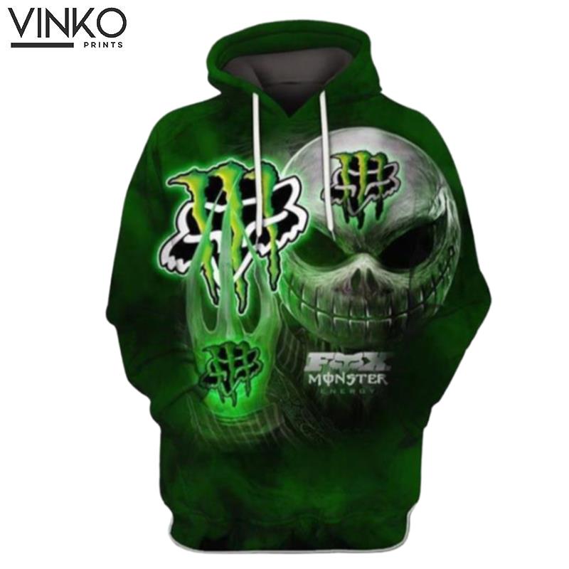 Jack Skellington Fox Monster Energy Hoodie