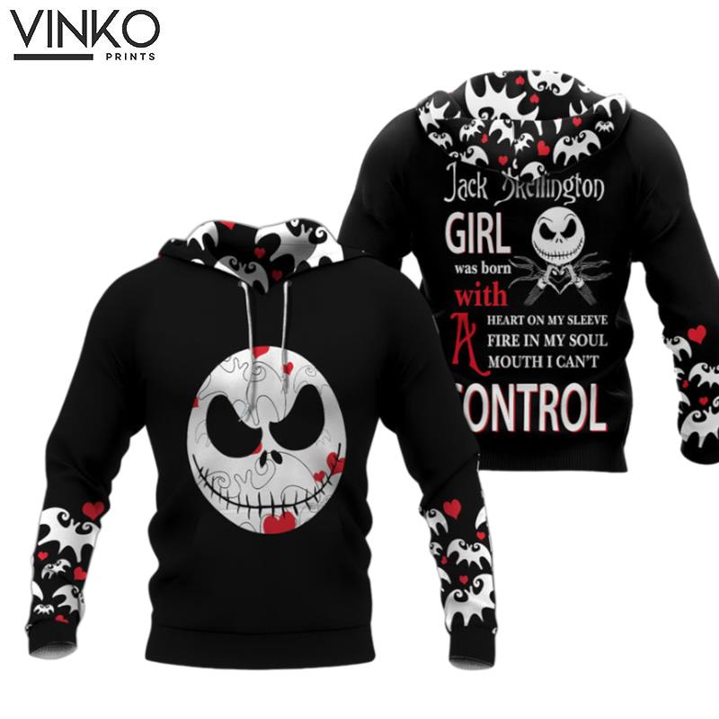 Jack Skellington Girl Fashion Hoode Hoodie