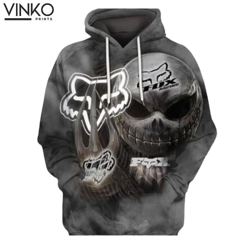 Jack Skellington Keeps Fox Racing Logo Hoodie