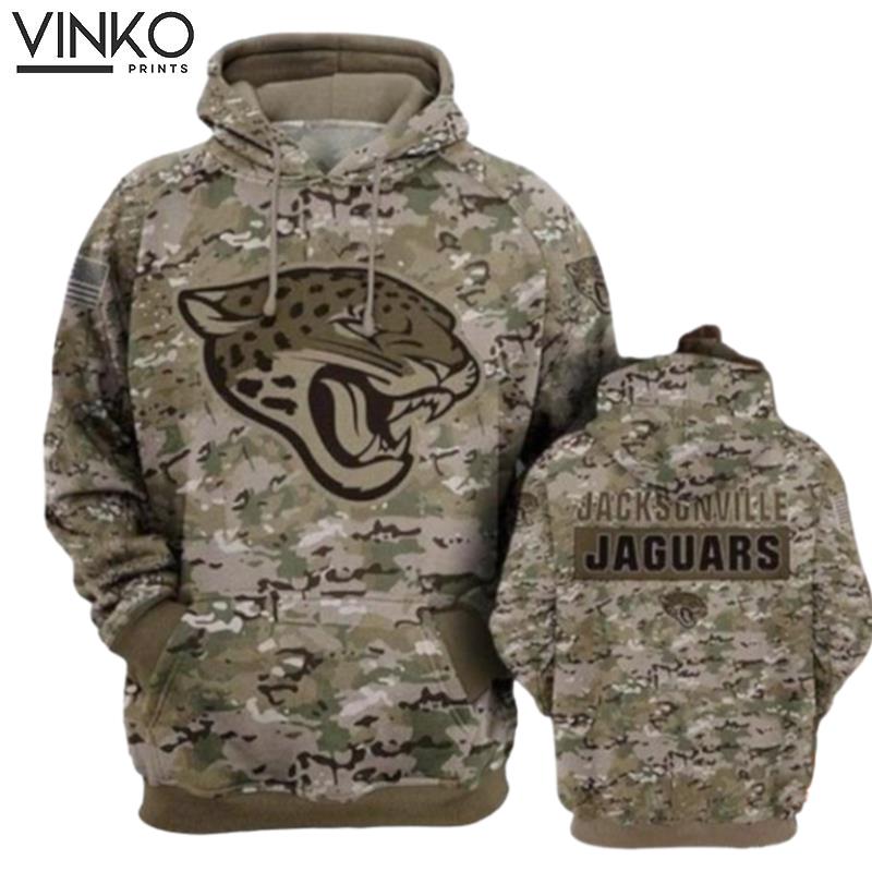 Jacksonville Jaguars Camouflage Pattern Hoodie