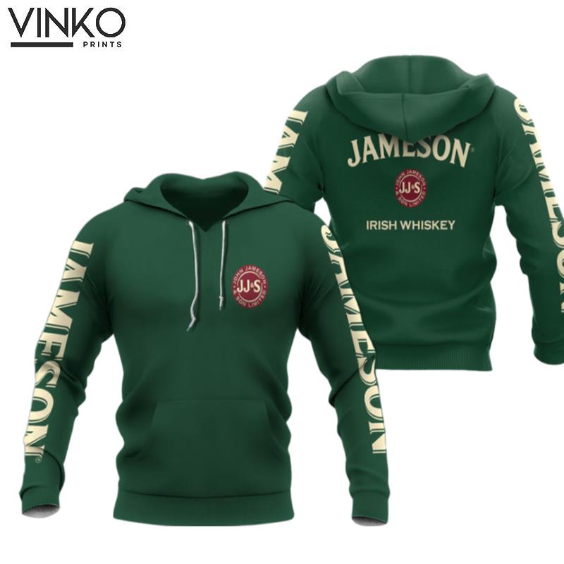 Jameson Irish Whiskey Dark Green Hoodie