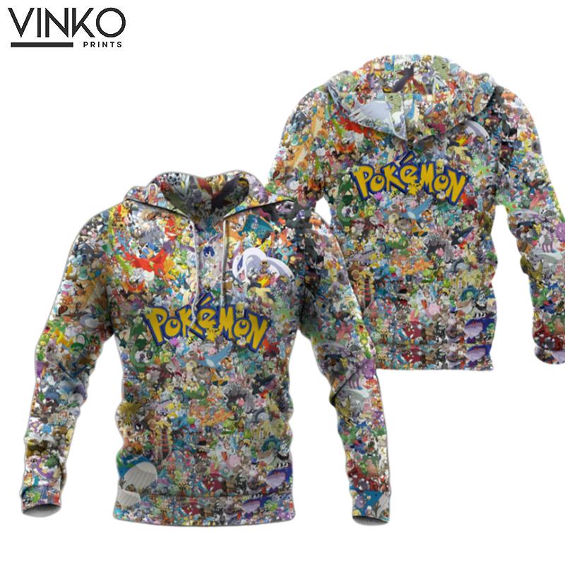 Japanese Anime Comic Pokemon Cool Gift For Fans Hoodie