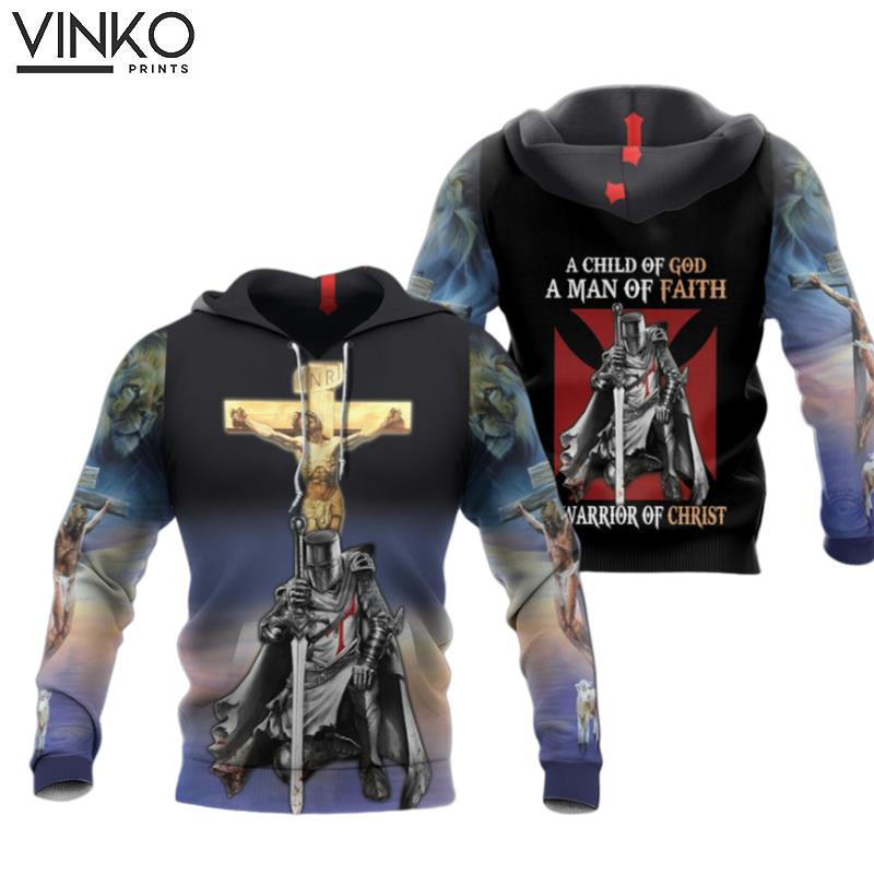 Jesus Knight Templar Child Of God Hoodie