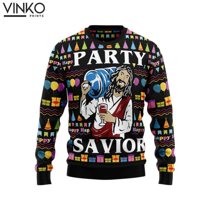 Jesus's Party Christmas For Men And Women Ugly Christmas Sweater