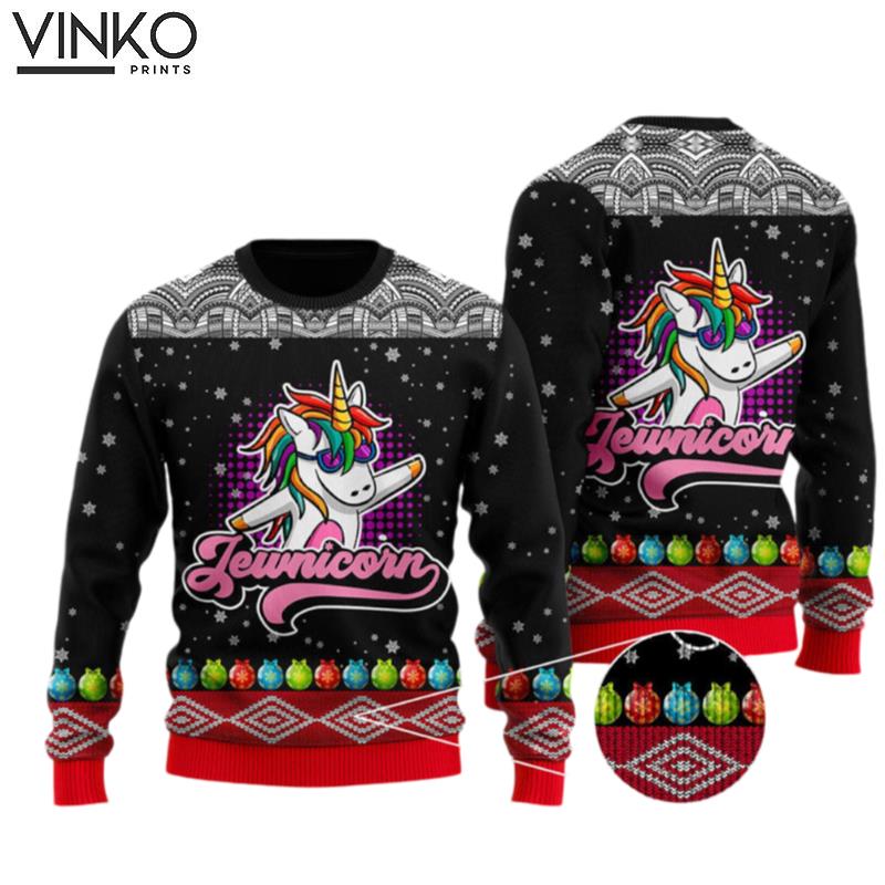 Jewnicorn Ugly Christmas Sweater