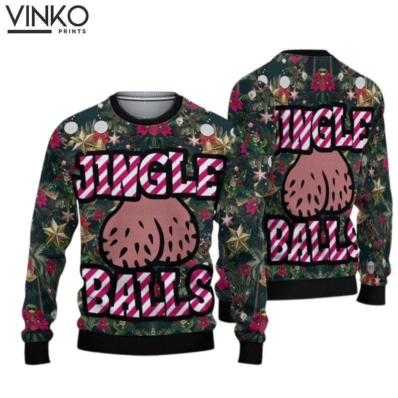 Jingle Balls Funny Ugly Christmas Sweater