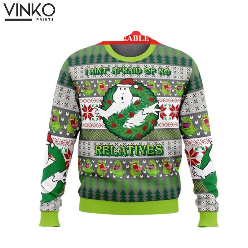 Jinglebusters Ghost Ugly Christmas Sweater