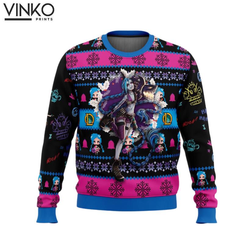 Jinx League of Legends Ugly Christmas Sweater