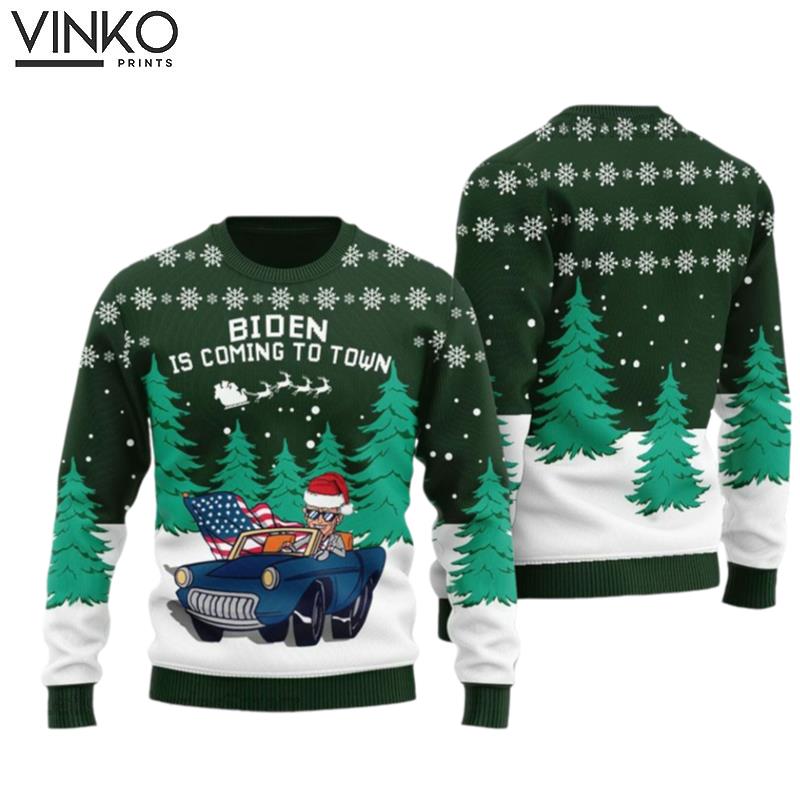 Joe Biden Santa Joe Biden Merry Ugly Christmas Sweater