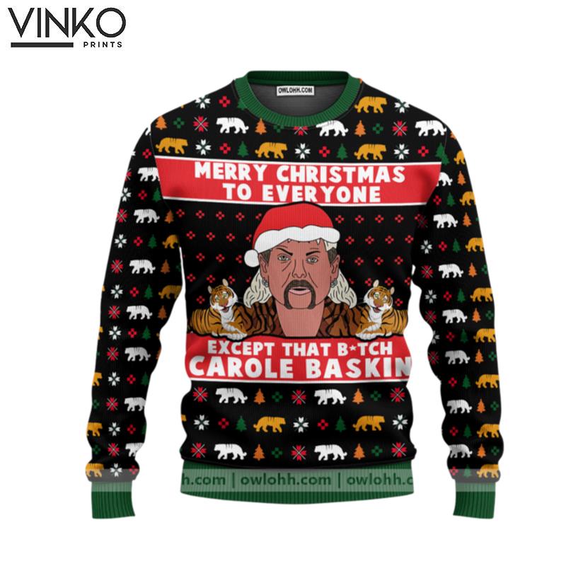 Joe Exotic Tiger King Ugly Christmas Sweater