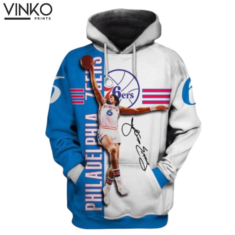 Julius Erving And Pered Custom Julius Erving Graphic Hoodie