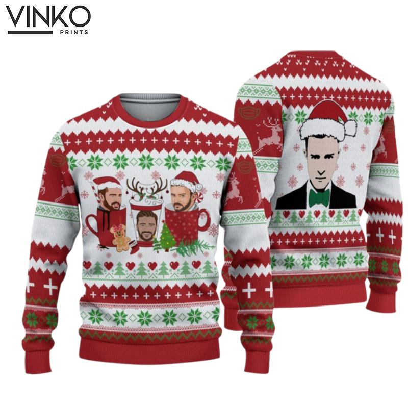 Justin Timberlake Ugly Christmas Sweater