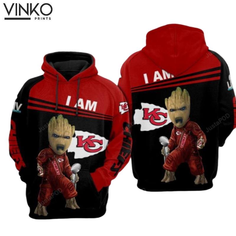 Kansas City Chiefs Nfl Football Groot Kansas City Chiefs Kansas City Chiefs Hoodie