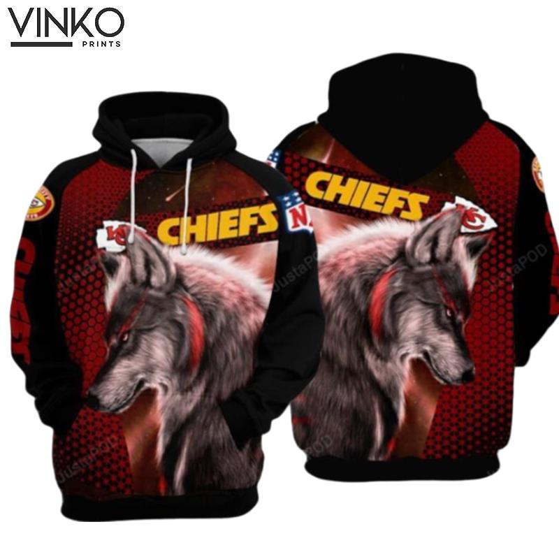 Kansas City Chiefs Nfl Football Wolf Kansas City Chiefs Kansas City Chiefs Hoodie