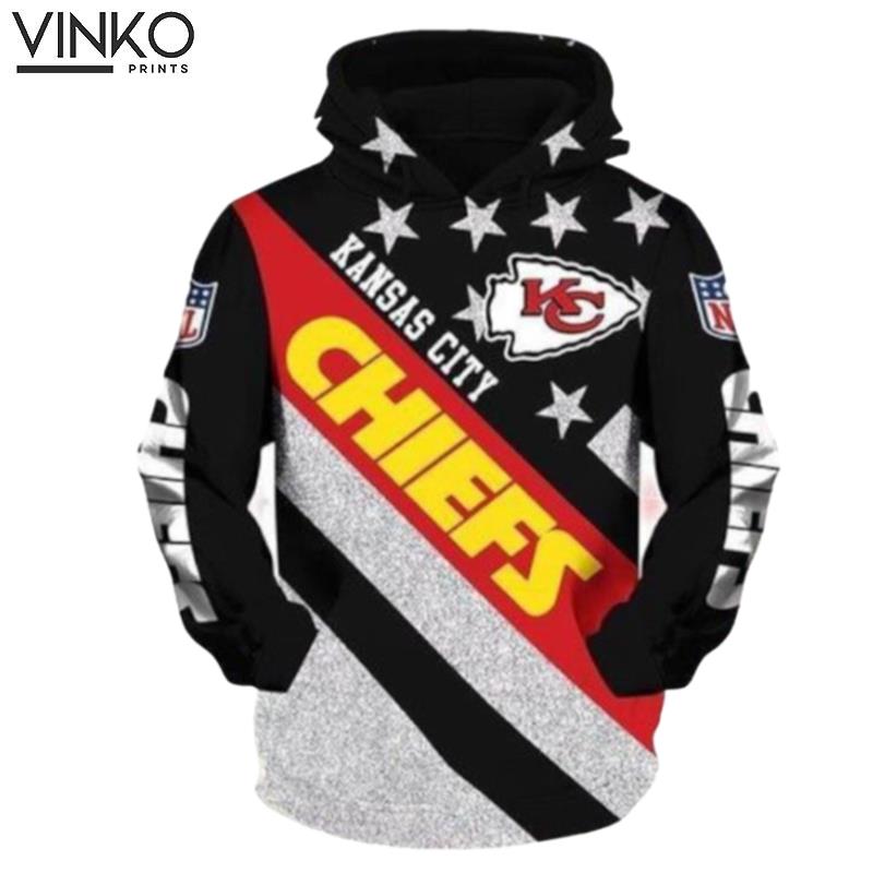 Kansas City Chiefs Nfl Glitter Hoodie