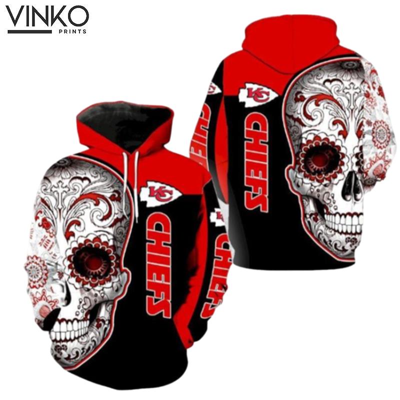 Kansas City Chiefs Skull For Men And Women Hoodie