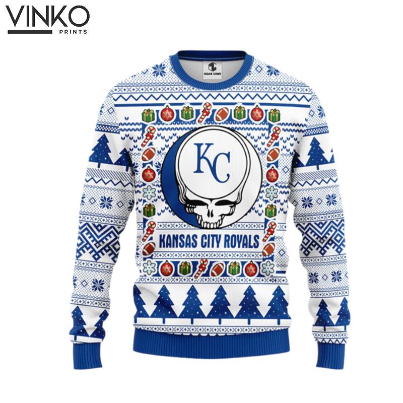 Kansas City Royals Grateful Dead Ugly Ugly Christmas Sweater